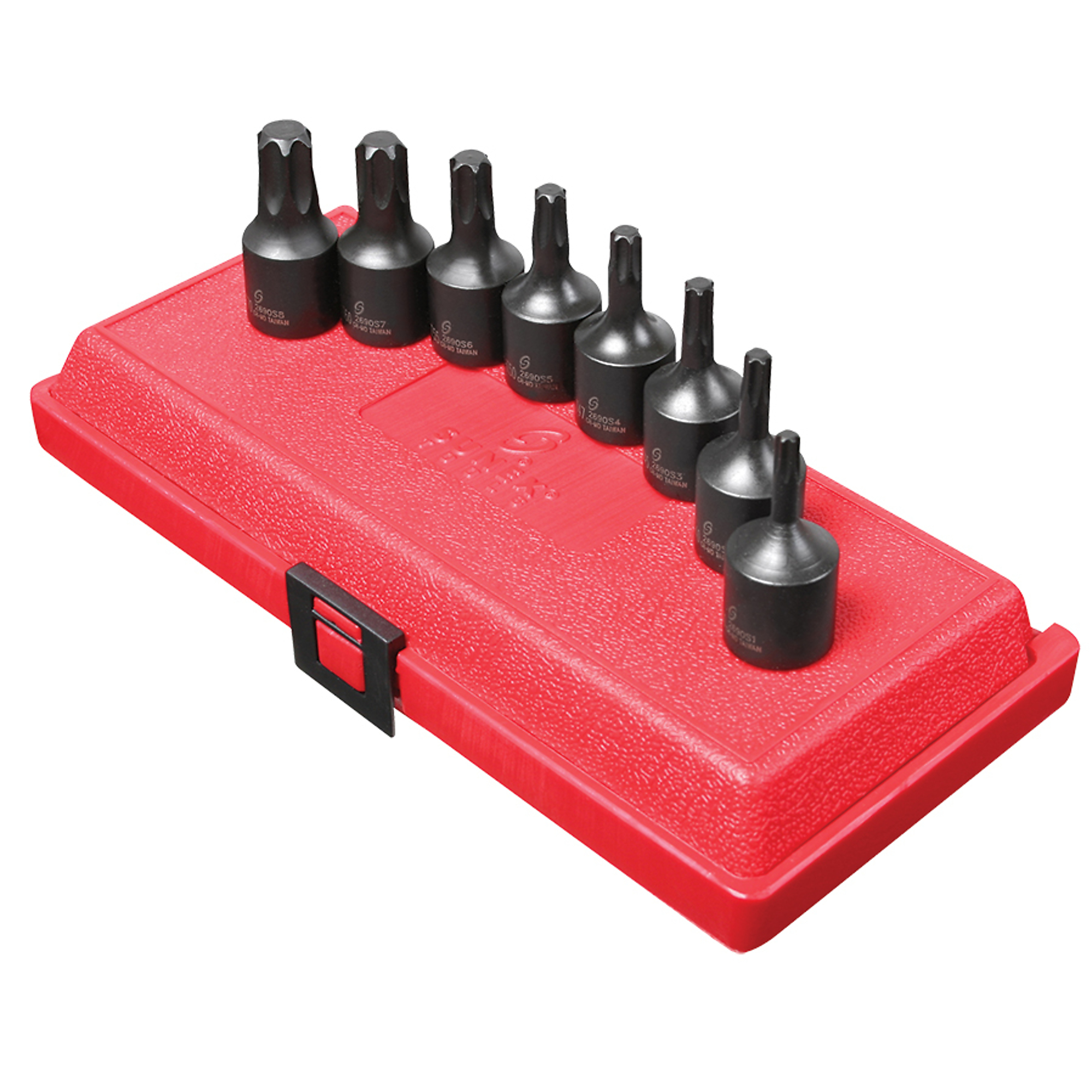 Sunex Tools Star Impact Bit Socket Set — 1/2in. Drive, 8-Piece, CR-MO Alloy Steel, Black Phosphate, Model# 2690S
